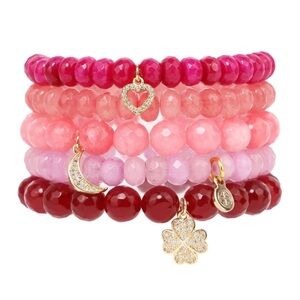 BuDhaGirl Chamonix Bracelet- Pink (OS)